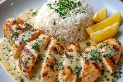 Thumbnail for Creamy lemon and garlic chicken