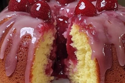 Thumbnail for Strawberry Cheesecake  Pound Cake