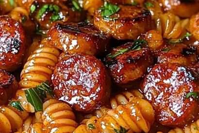 Thumbnail for One-Skillet Spicy Honey BBQ Sausage & Pasta