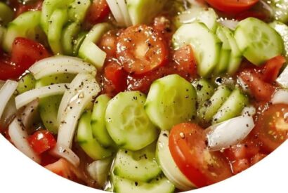 Thumbnail for MARINATED CUCUMBER, ONION, AND TOMATO SALAD