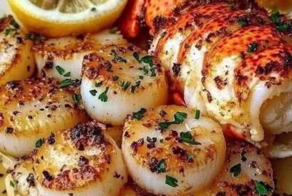 Thumbnail for GARLIC BUTTER LOBSTER AND SCALLOPS
