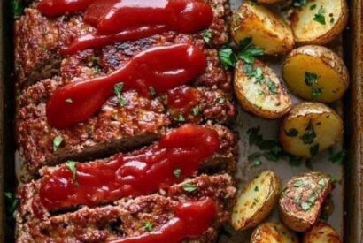 Thumbnail for Classic Meatloaf with Roasted Potatoes