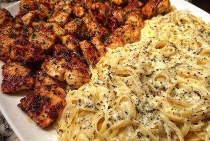 Thumbnail for  Lemon Garlic Butter Chicken with Creamy Parmesan Pasta