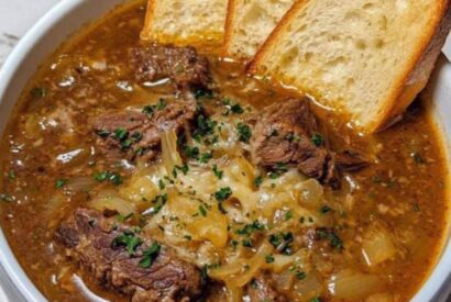 Thumbnail for French Onion Beef Short Rib Soup
