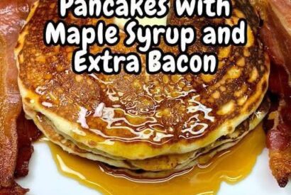 Thumbnail for Buttermilk Pancakes with Maple Syrup and Extra Bacon
