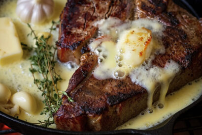 Thumbnail for Garlic-Butter Basted Ribeye Steak