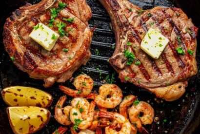 Thumbnail for Surf & Turf Skillet Feast (Ribeye Steak & Garlic Butter Shrimp)
