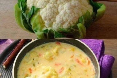 Thumbnail for 🥦 Creamy Cauliflower Vegetable Soup (Healthy & Filling)