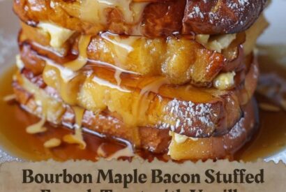 Thumbnail for  Bourbon Maple Bacon Stuffed French Toast with Vanilla Glaze