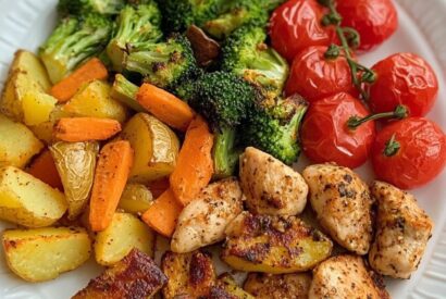 Thumbnail for Roasted Chicken & Veggie Comfort Bowl
