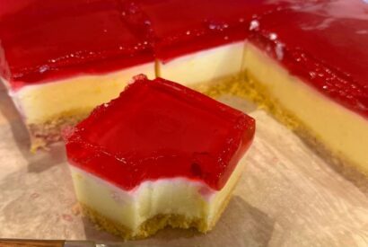 Thumbnail for 🍓 Jelly Cheesecake Slice That Will Wow Everyone!