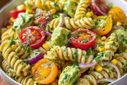 Thumbnail for Creamy Avocado Pasta Salad 🥑🥗
