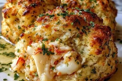 Thumbnail for Garlic Butter Lobster-Stuffed Biscuits