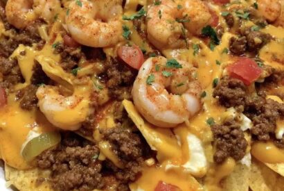 Thumbnail for Southern Shrimp & Beef Nacho Fries