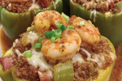 Thumbnail for Cajun Surf & Turf Stuffed Peppers