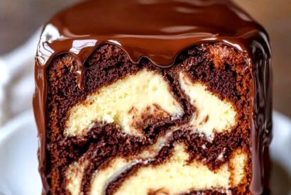 Thumbnail for MOIST MARBLE CAKE WITH CHOCOLATE DRIZZLE
