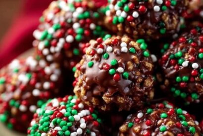 Thumbnail for Christmas Chocolate Rice Krispie Balls