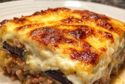 Thumbnail for Greek Moussaka (Layered Eggplant and Meat Casserole)